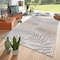 World Rug Gallery Bahama Palm Frond Indoor/Outdoor Non-Shedding Area Rug 5' x7' Cream 430CREAM5X7 - alternate 1